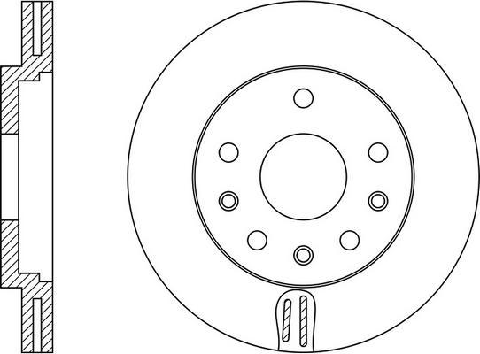 FIT FR0500V - Гальмівний диск autocars.com.ua