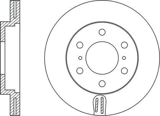 FIT FR0510V - Гальмівний диск autocars.com.ua