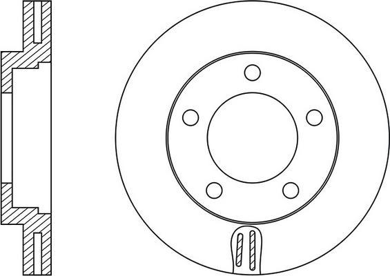 FIT FR0580V - Гальмівний диск autocars.com.ua