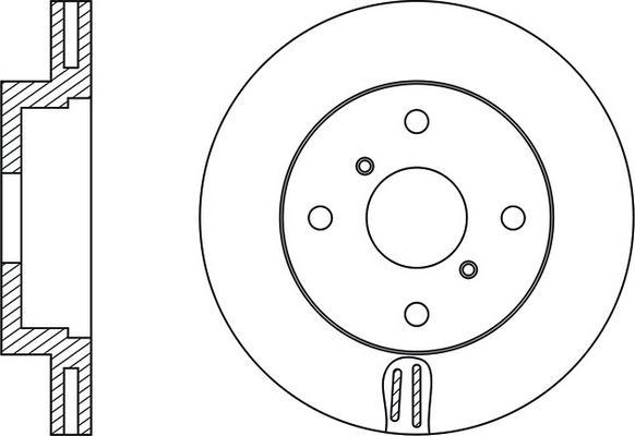 FIT FR0589V - Гальмівний диск autocars.com.ua