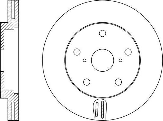 FIT FR0605V - Гальмівний диск autocars.com.ua