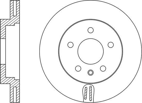 BOSCH 986479154 - Гальмівний диск autocars.com.ua