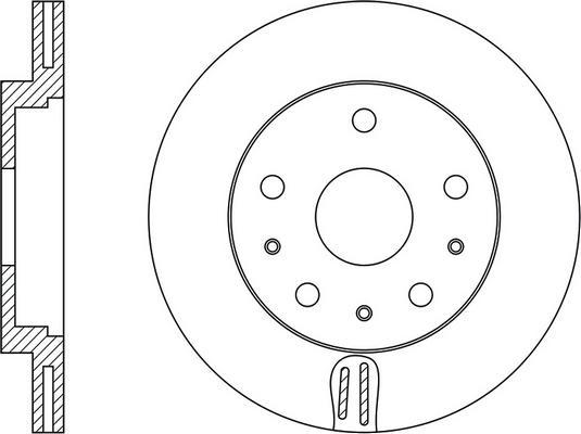 BENDIX 521341 - Тормозной диск avtokuzovplus.com.ua