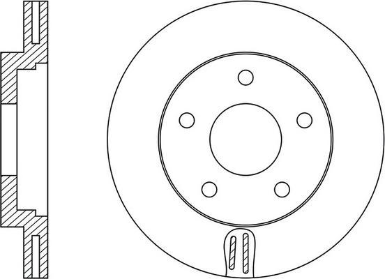 FIT FR0625V - Гальмівний диск autocars.com.ua