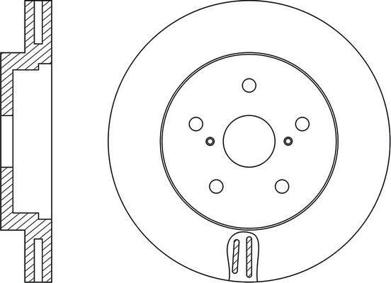 BENDIX 521258 - Тормозной диск avtokuzovplus.com.ua