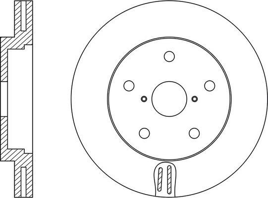 BENDIX 521512 - Гальмівний диск autocars.com.ua