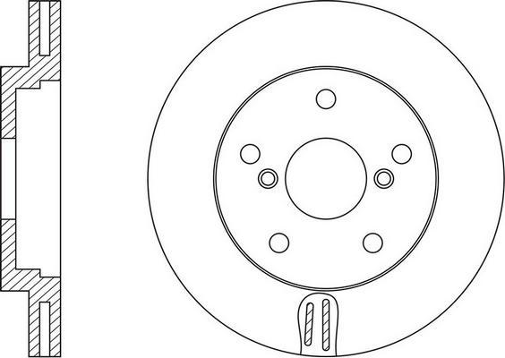 BOSCH 0 986 479 V57 - Гальмівний диск autocars.com.ua