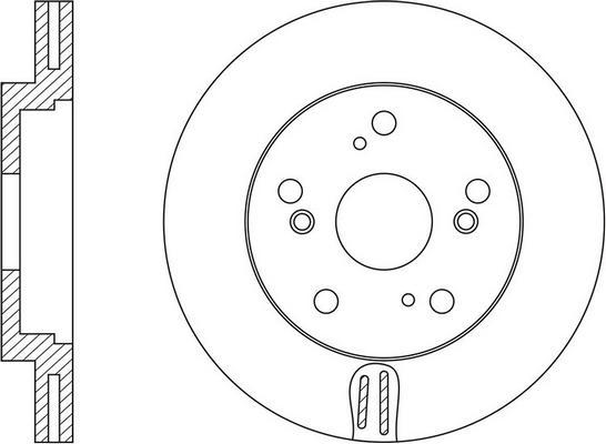 FIT FR0704V - Гальмівний диск autocars.com.ua