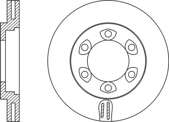 FIT FR0722V - Гальмівний диск autocars.com.ua