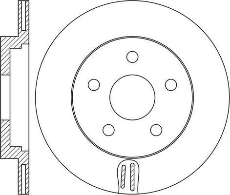 Febi Bilstein 108552 - Гальмівний диск autocars.com.ua