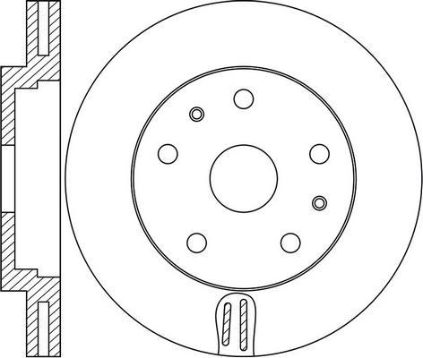 VAICO V10-80102 - Гальмівний диск autocars.com.ua