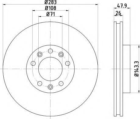 FIT FR0987V - Тормозной диск avtokuzovplus.com.ua