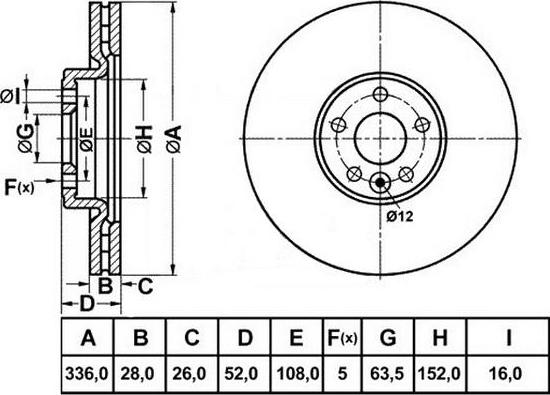 FIT FR1030V - Тормозной диск avtokuzovplus.com.ua