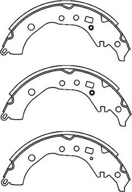 FIT FT0945 - Комплект тормозных колодок, барабанные avtokuzovplus.com.ua