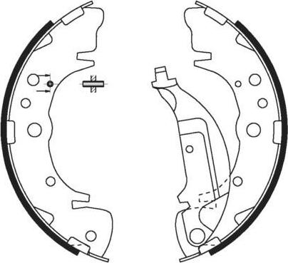 FIT FT1066 - Комплект гальм, барабанний механізм autocars.com.ua