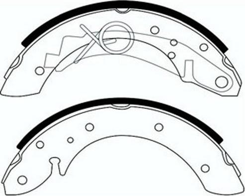 FIT FT1074 - Комплект гальм, барабанний механізм autocars.com.ua