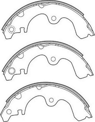 FIT FT1192 - Комплект тормозных колодок, барабанные avtokuzovplus.com.ua