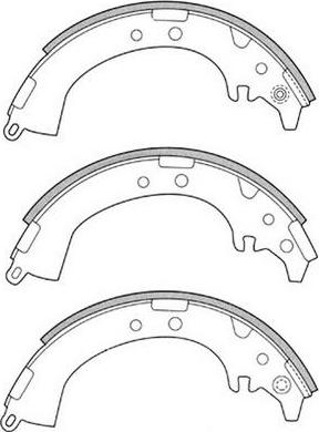 FIT FT1195 - Комплект гальм, барабанний механізм autocars.com.ua