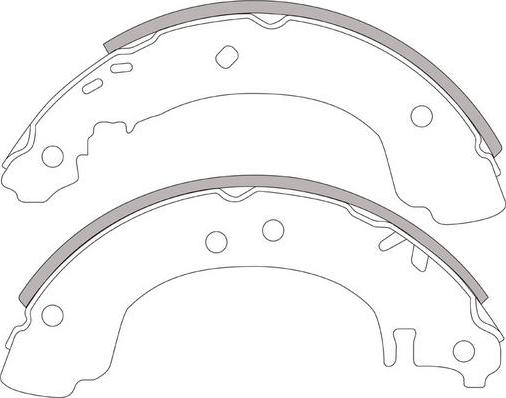 FIT FT2144 - Комплект гальм, барабанний механізм autocars.com.ua