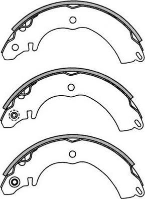 FIT FT3317 - Комплект тормозных колодок, барабанные avtokuzovplus.com.ua