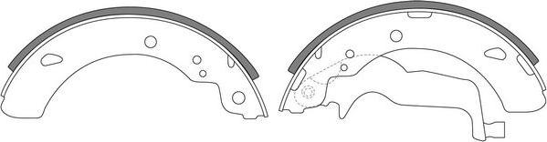 FIT FT8287 - Комплект гальм, барабанний механізм autocars.com.ua