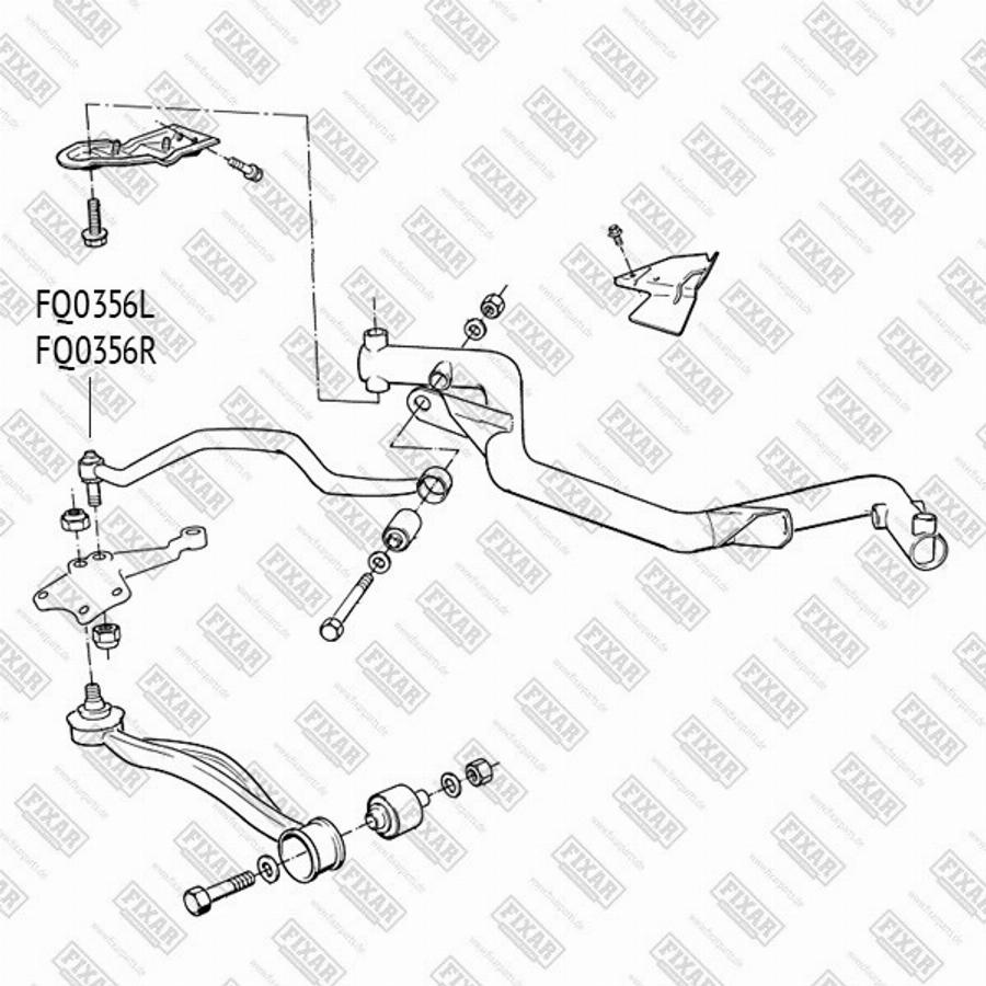 Fixar FQ0356L - Важіль незалежної підвіски колеса autocars.com.ua