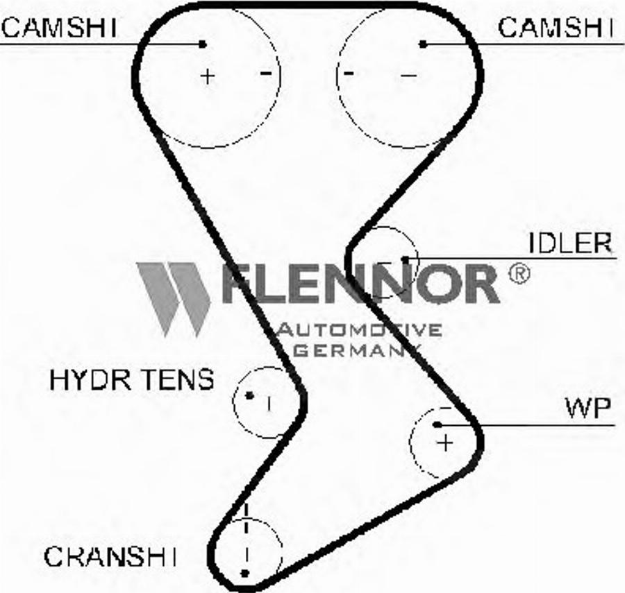 Flennor 1007 - Зубчатый ремень ГРМ autodnr.net