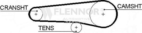 Flennor 4005 - Ремінь ГРМ autocars.com.ua