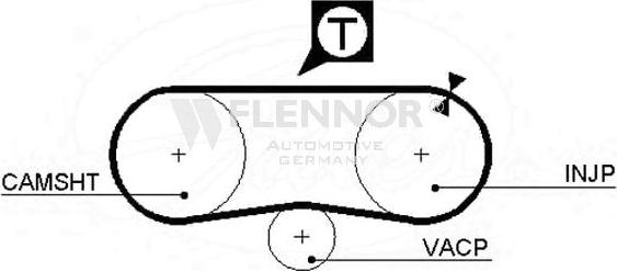 Flennor 4023 - Ремінь ГРМ autocars.com.ua