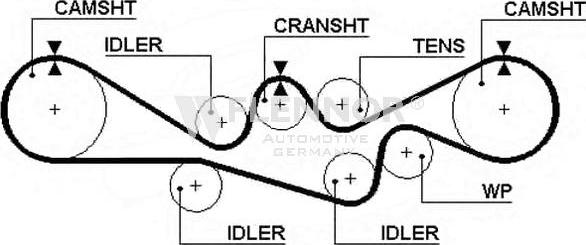 Flennor 4130 - Ремінь ГРМ autocars.com.ua