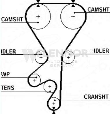Flennor 4257V - Ремінь ГРМ autocars.com.ua