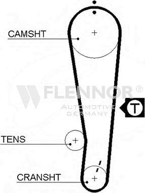 Flennor 4275V - Ремінь ГРМ autocars.com.ua