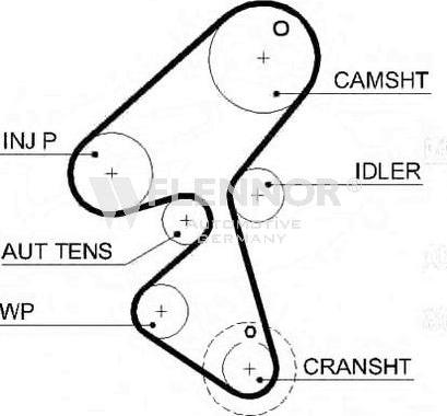 Flennor 4478V - Ремінь ГРМ autocars.com.ua
