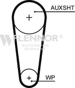 Flennor 4571V - Зубчатый ремень ГРМ autodnr.net