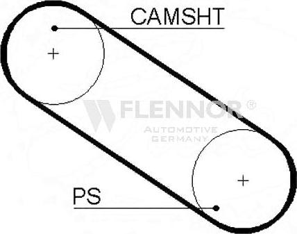 Flennor 4915 - Ремінь ГРМ autocars.com.ua