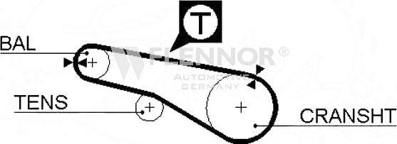 Flennor 4963V - Зубчатый ремень ГРМ avtokuzovplus.com.ua