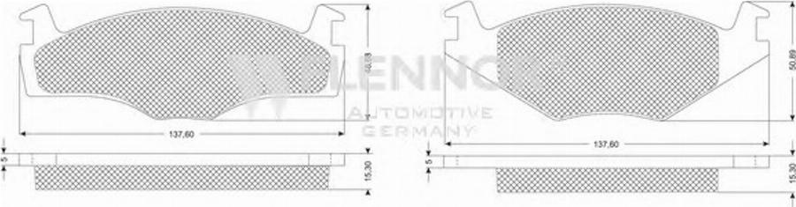 Flennor FB210160 - Тормозные колодки, дисковые, комплект avtokuzovplus.com.ua