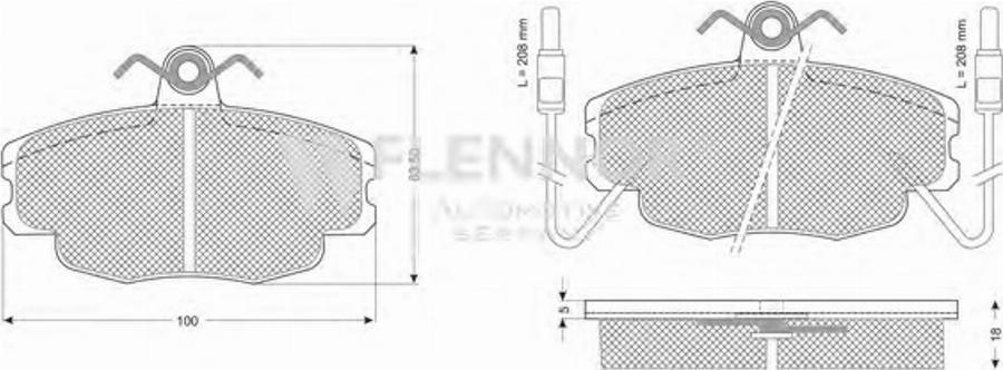 Flennor FB210179 - Гальмівні колодки, дискові гальма autocars.com.ua