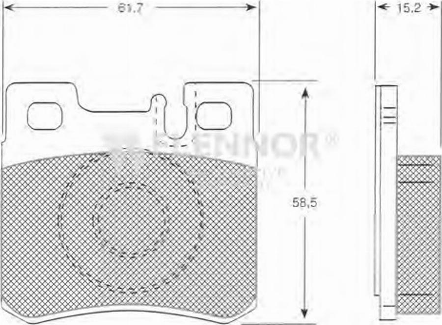 Flennor FB210204 - Тормозные колодки, дисковые, комплект autodnr.net