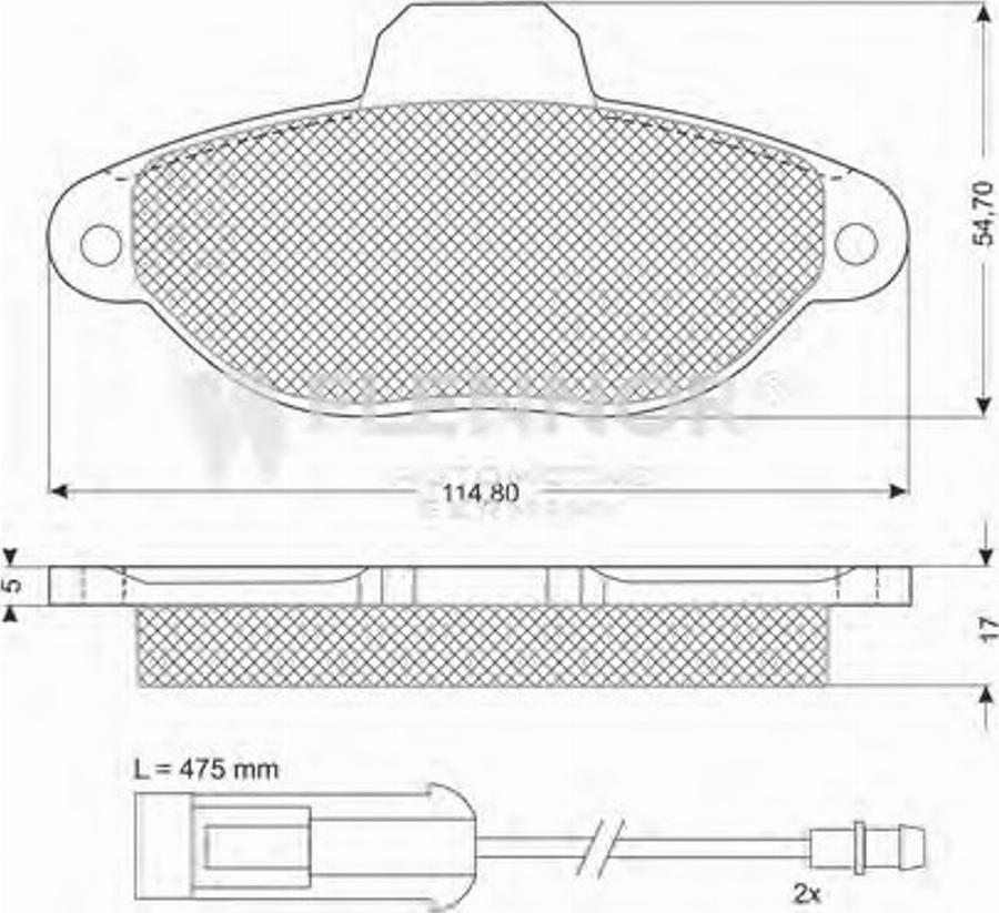 Flennor FB210210 - Гальмівні колодки, дискові гальма autocars.com.ua