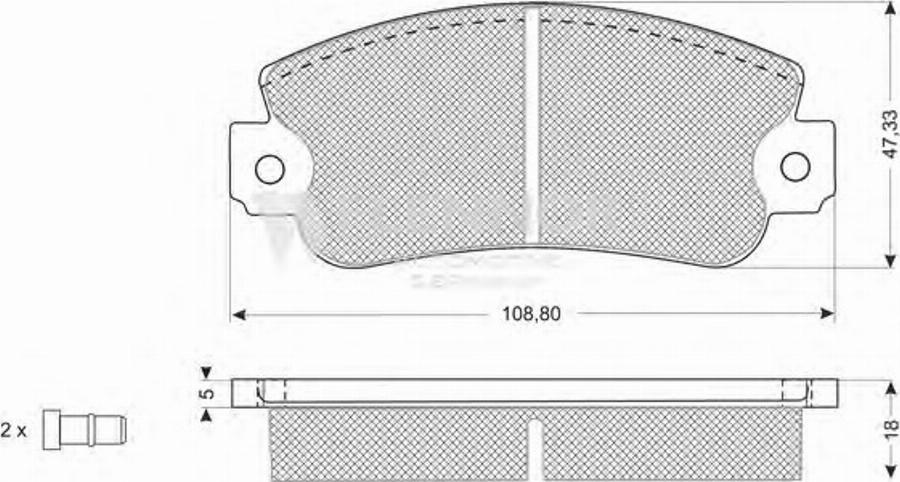 Flennor FB210219 - Тормозные колодки, дисковые, комплект avtokuzovplus.com.ua