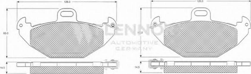 Flennor FB210402 - Гальмівні колодки, дискові гальма autocars.com.ua