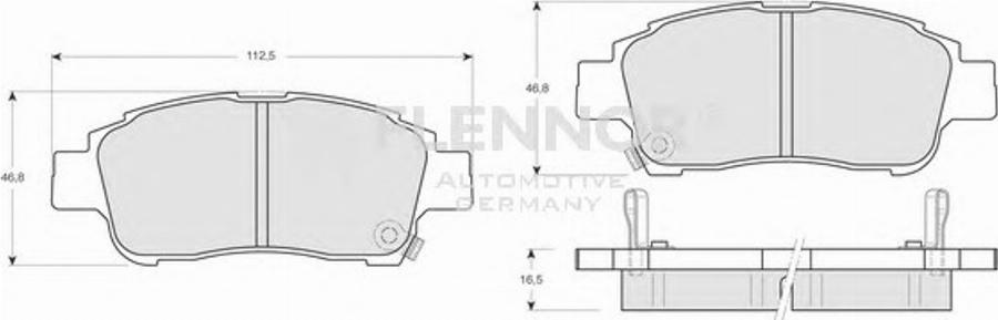 Flennor FB210426 - Гальмівні колодки, дискові гальма autocars.com.ua