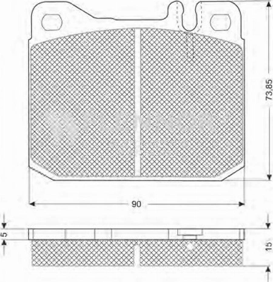 Flennor FB210504 - Тормозные колодки, дисковые, комплект avtokuzovplus.com.ua