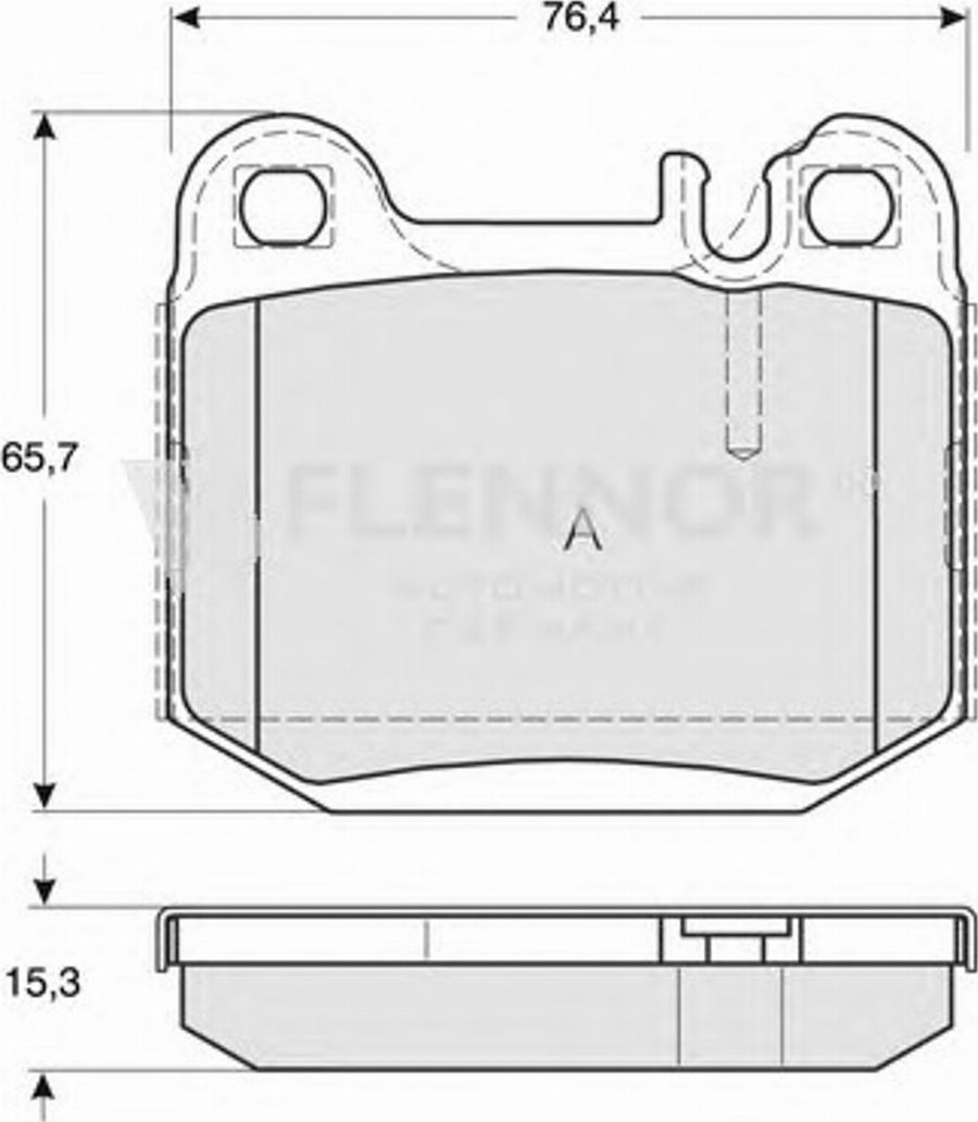 Flennor FB210559 - Гальмівні колодки, дискові гальма autocars.com.ua