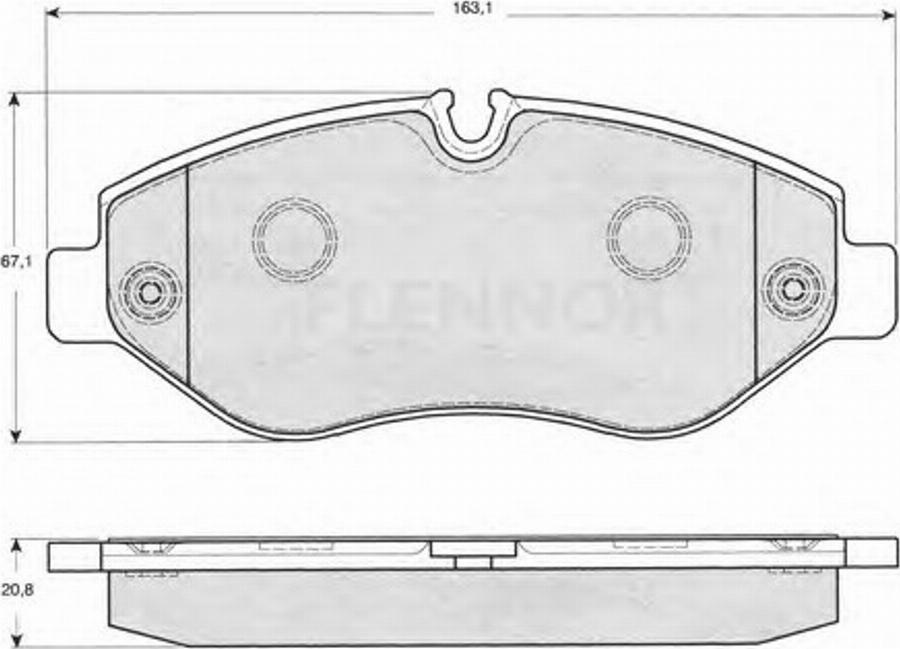 Flennor FB210729 - Гальмівні колодки, дискові гальма autocars.com.ua