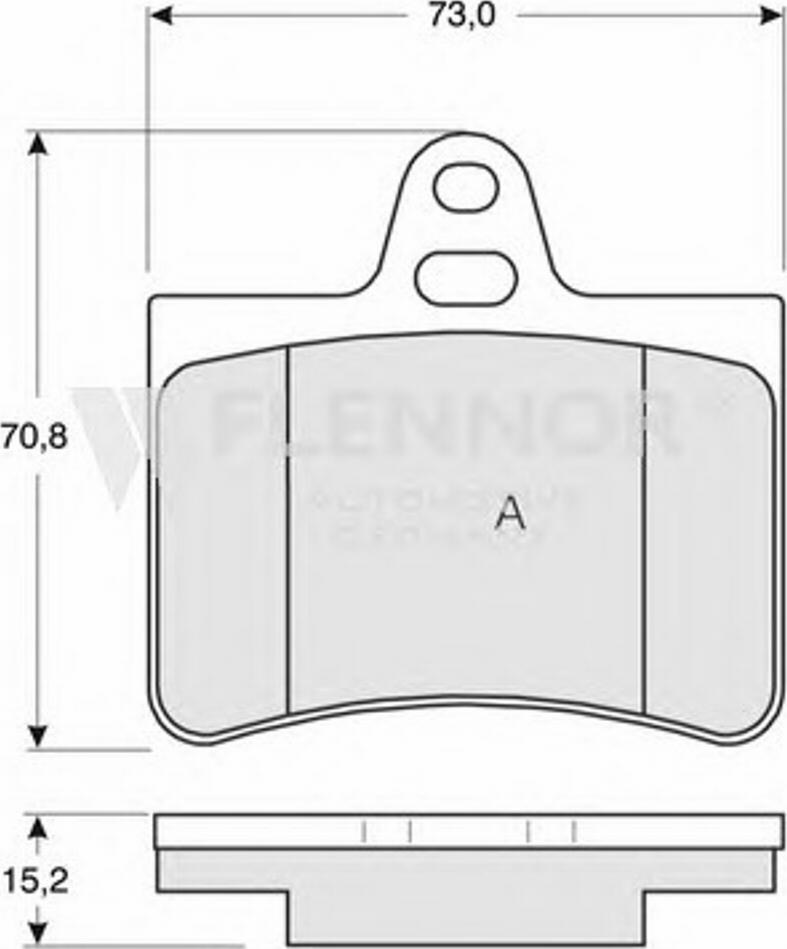 Flennor FB210858 - Тормозные колодки, дисковые, комплект avtokuzovplus.com.ua