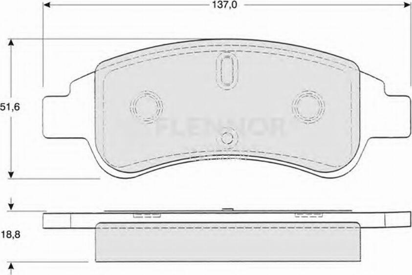 Flennor FB210862 - Гальмівні колодки, дискові гальма autocars.com.ua