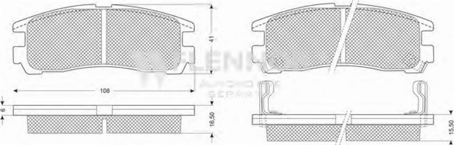 Flennor FB211158 - Тормозные колодки, дисковые, комплект autodnr.net