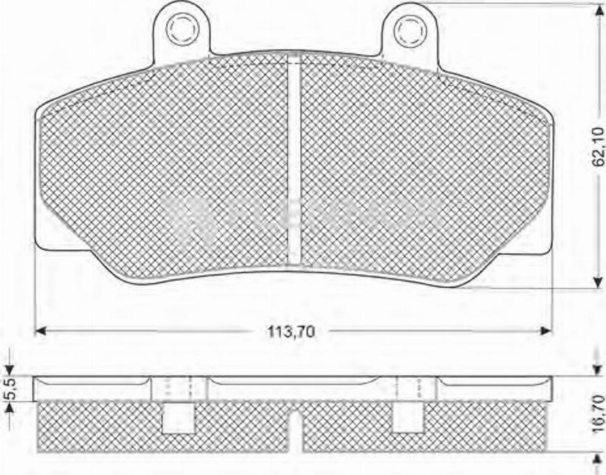 Flennor FB211167 - Тормозные колодки, дисковые, комплект avtokuzovplus.com.ua